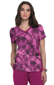 1049PR Raquel Top — Heather Raspberry Tie Dye