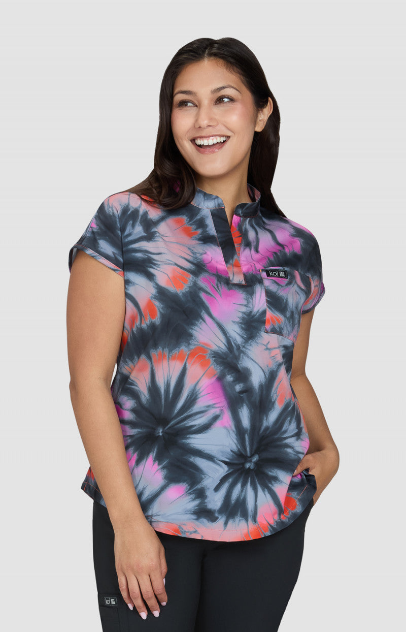 1093PR Ari Top — Flower Swirl