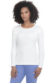 1110 Rohan Tee — Heart Pointelle White