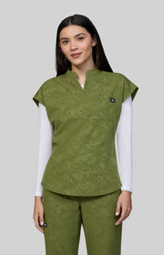 1149PR Catrin Top — Camo Martini Olive