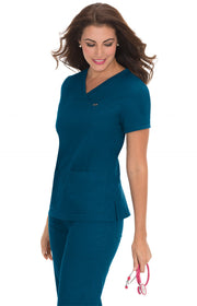 247 Nicole Top — Caribbean Blue
