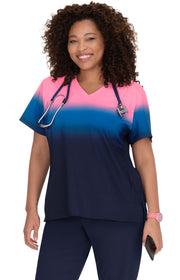 370PR Reform Top — Peony Pink/Royal Blue/Navy Ombre