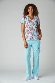 384PRA Leslie Top — Brushstroke Butterfly