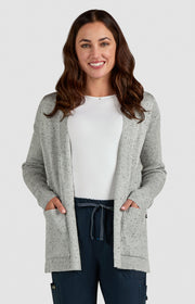 463 Kori Sweater — Platinum Grey Black Speckled Dots
