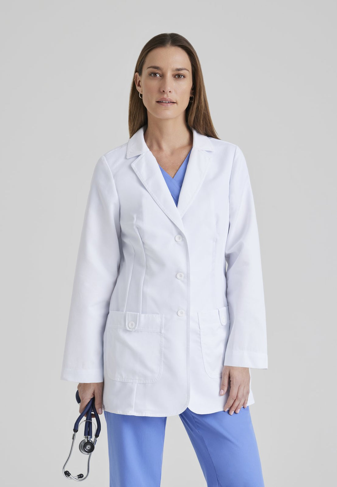 7446 Hannah Lab Coat — WHITE