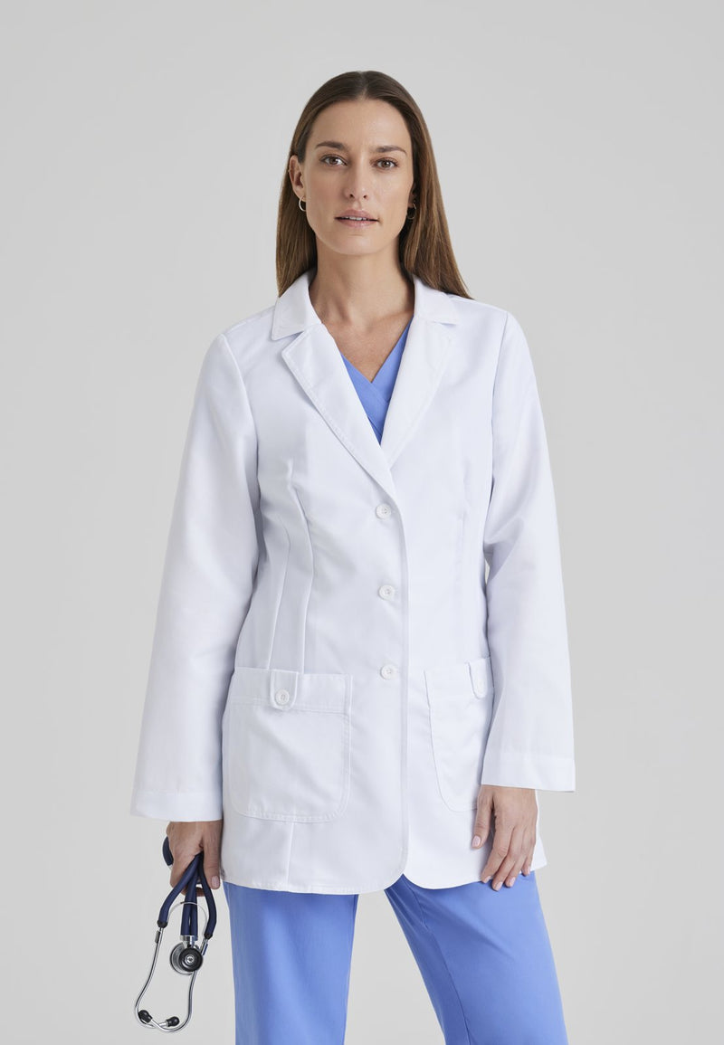 7446 Hannah Lab Coat — WHITE