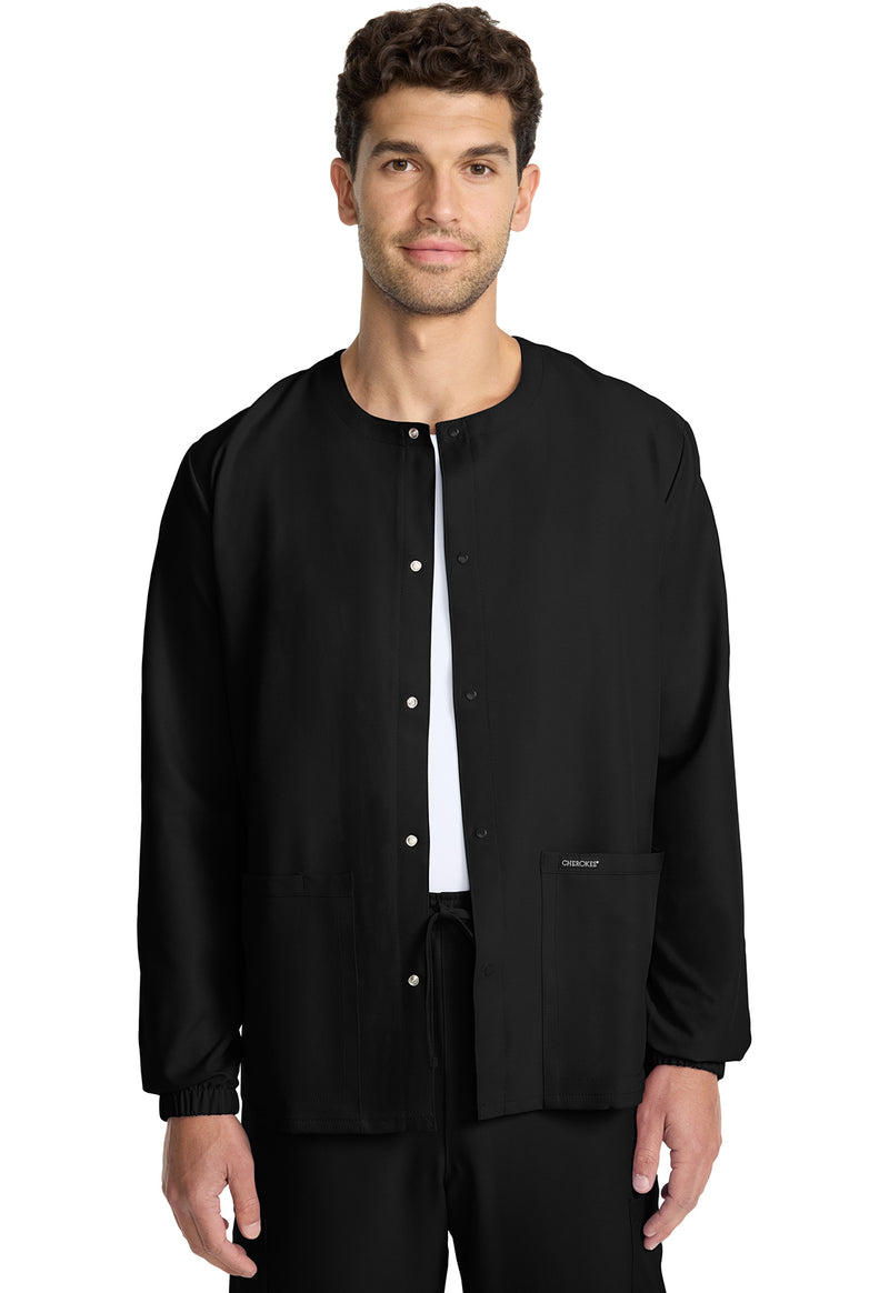 CK393A Unisex Snap Front Warm Up Jacket