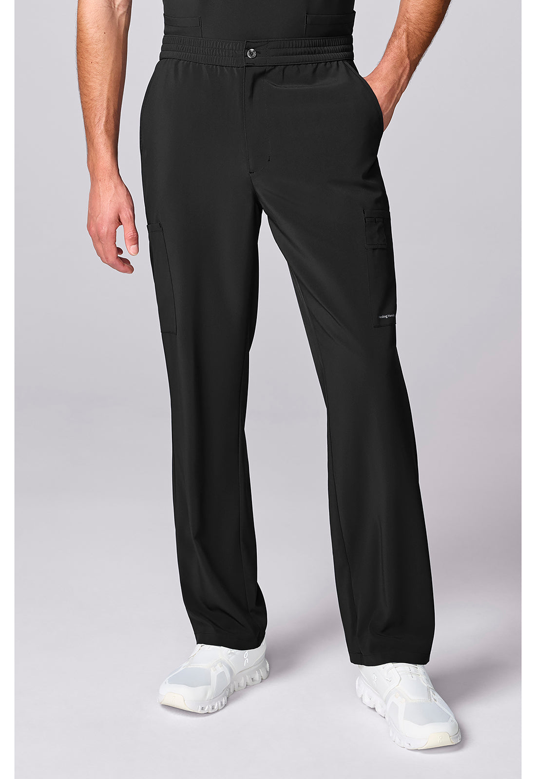 HH00052 Men's Mid Rise Zip Fly Straight Leg Pa