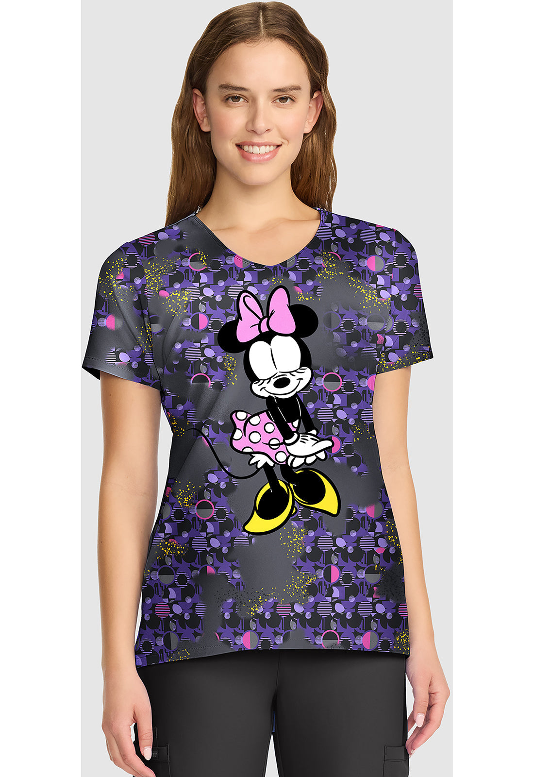 Tooniforms TF626 V-Neck Print Top