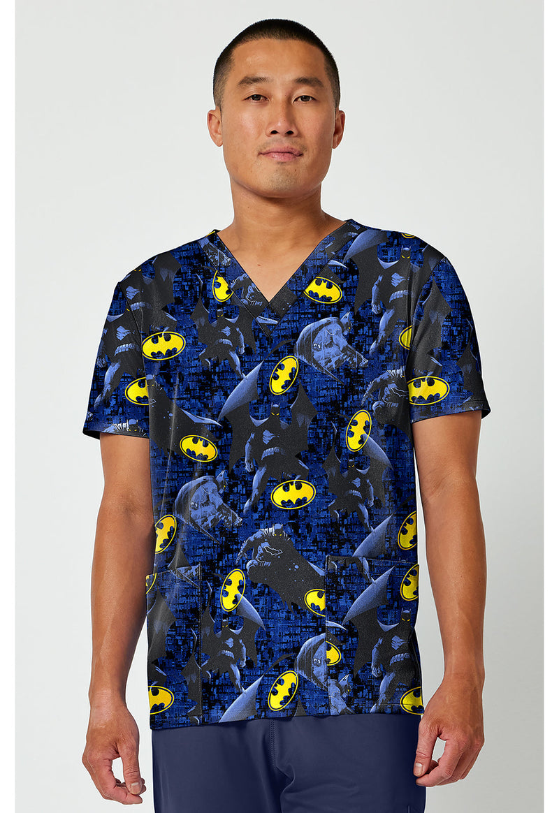 Tooniforms TF788 Men's Print V-Neck Top