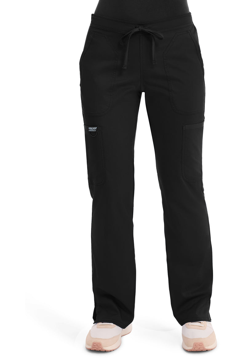 WW120P Mid Rise Moderate Flare Drawstring Pant