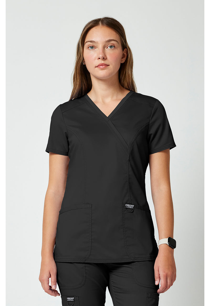 WW610 Mock Wrap Top