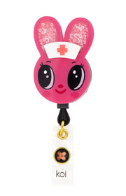 A156A Shaker Badge Reel — Nurse Bunny