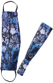 A162 Fashion Mask + Headband Set — Breeze Ombre Blues