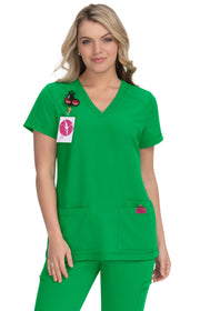 B101 Freesia Top — Lucky Green