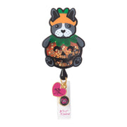 BA156 Retractable Badge Reel — Pumpkin Dog