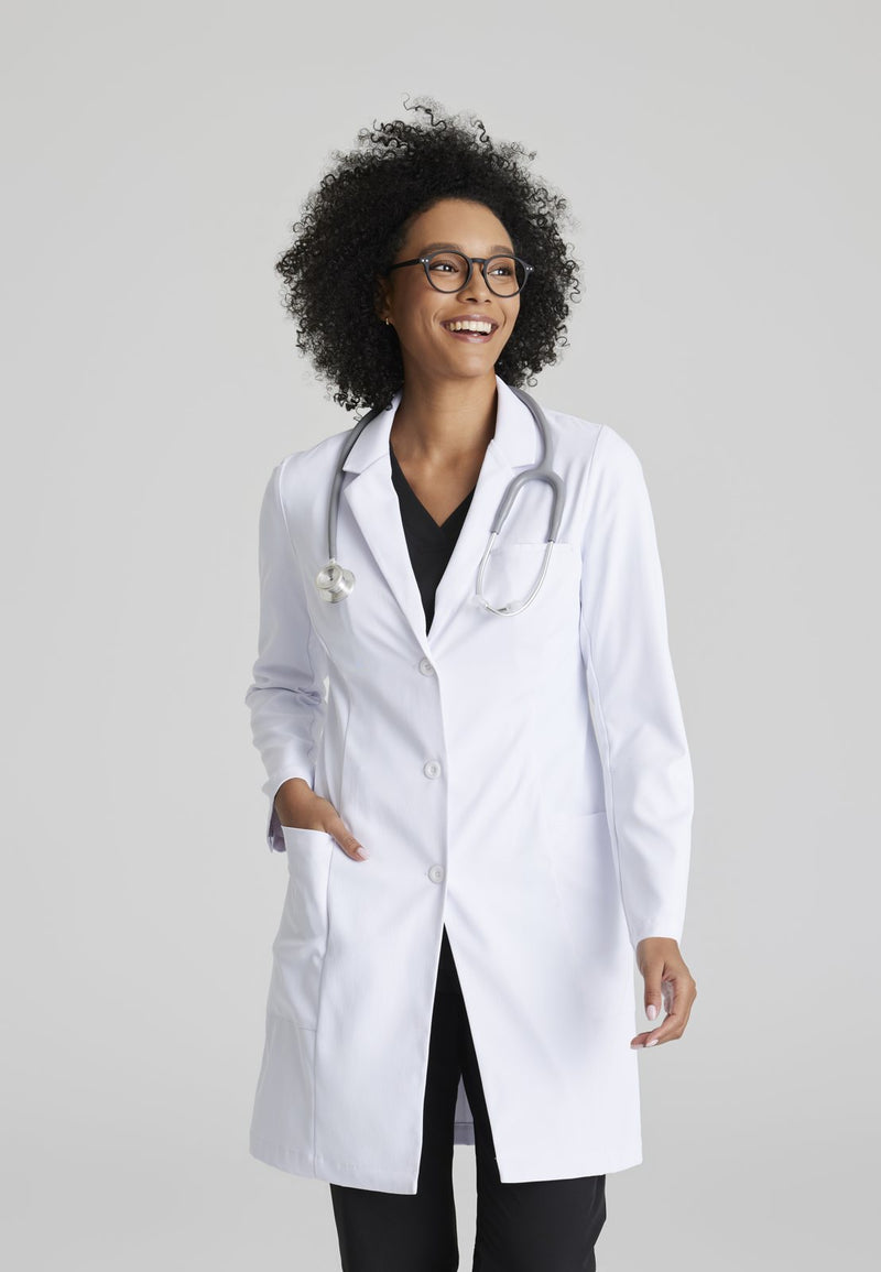 BRC966 Grace Lab Coat — WHITE