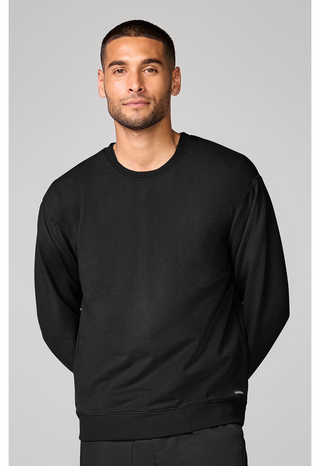 CHEROKEE CK00048 Men's Crew Neck Sweatshirt — Black