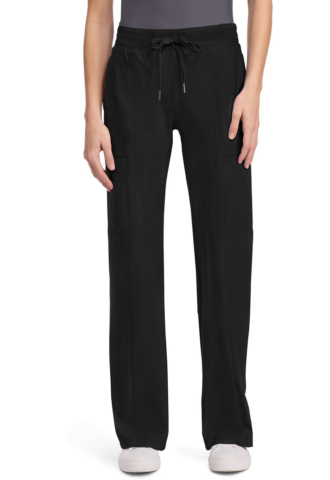 CHEROKEE CK026P Women's 5-Pocket Trouser Leg Pant — Black