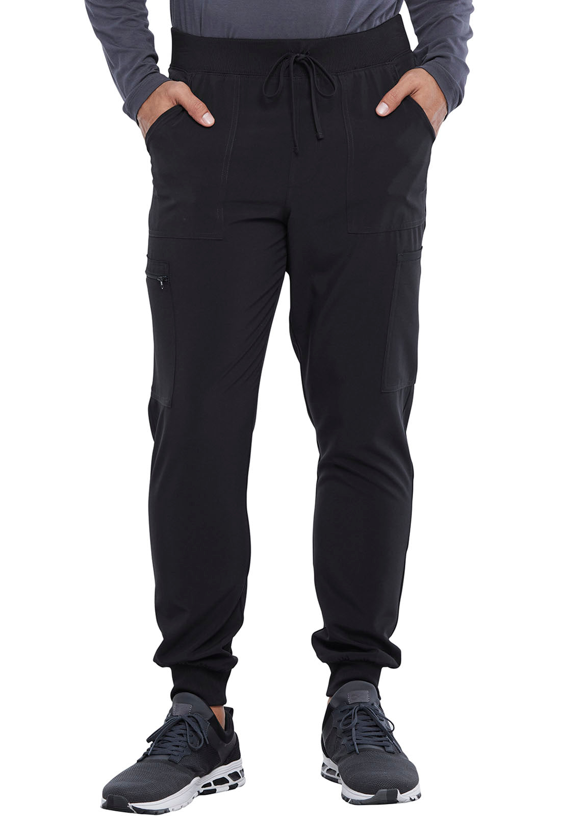 CHEROKEE CKA189T Men's Mid Rise Jogger — Black