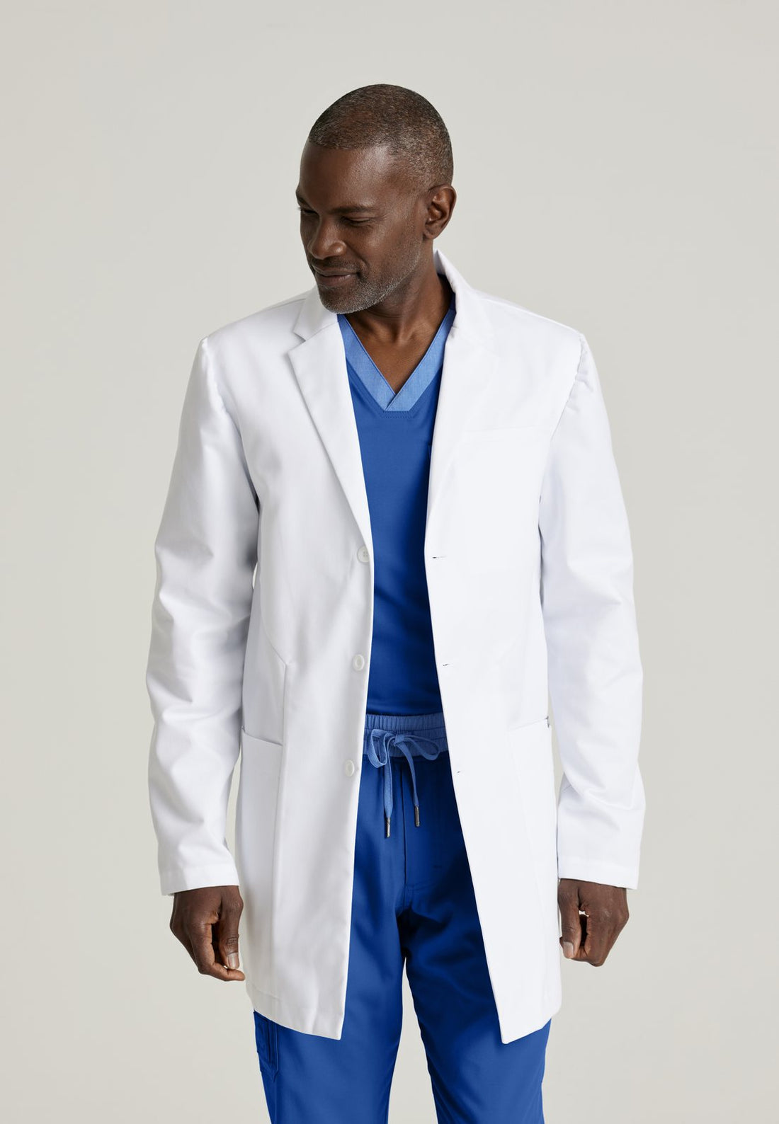 GRC962 Derek Lab Coat — WHITE