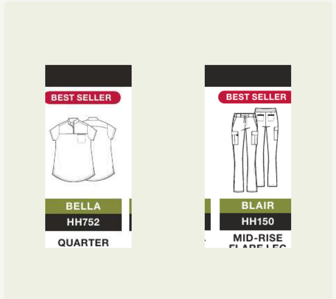 HH752 Women's Partial Zip Stand Collar Top