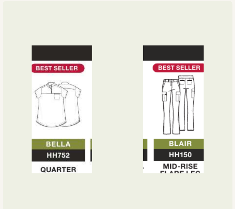 HH752 Women's Partial Zip Stand Collar Top