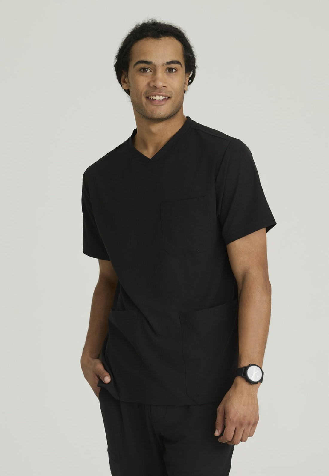 SKT082 Crew Top — BLACK