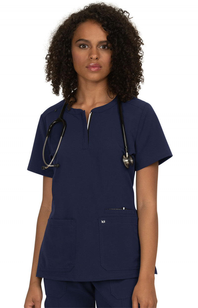 1009 Back in Action Top — Navy