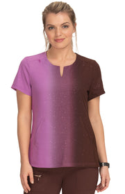 1056PR Balance Top — Vertical Sparkle Brown Taupe