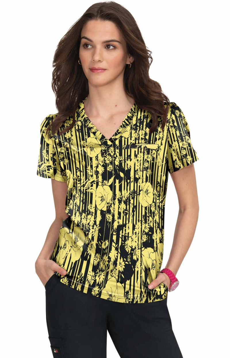 1078PR Layla Top — Elegant Abstract