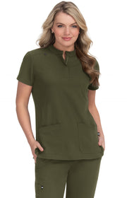 1081 Driven Top — Olive Green