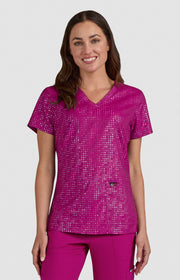 1082PR Velora Top — Iridescent Azalea Pink