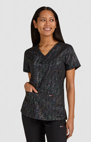 1082PR Velora Top — Iridescent Black