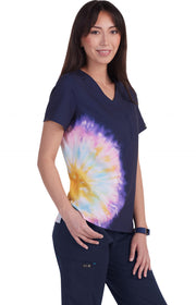 1114PLM Lani Top — Tie Dye Splash