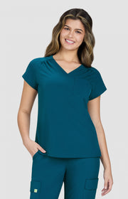 1118 Kailani Top — Caribbean Blue