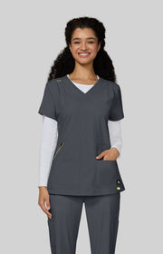1129 Sari Top — Charcoal