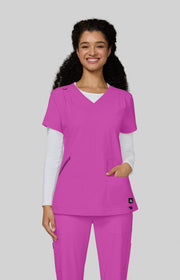 1129 Sari Top — Hibiscus Pink