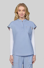 1148 Seraphine Top — Glass Blue
