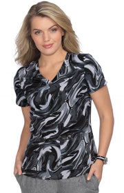 384PR Leslie Top — Platinum Grey All Over Marble