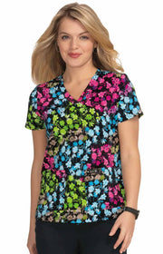 384PR Leslie Top — Vivid Petals