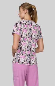 384PRA Leslie Top — Everyday Floral Cats