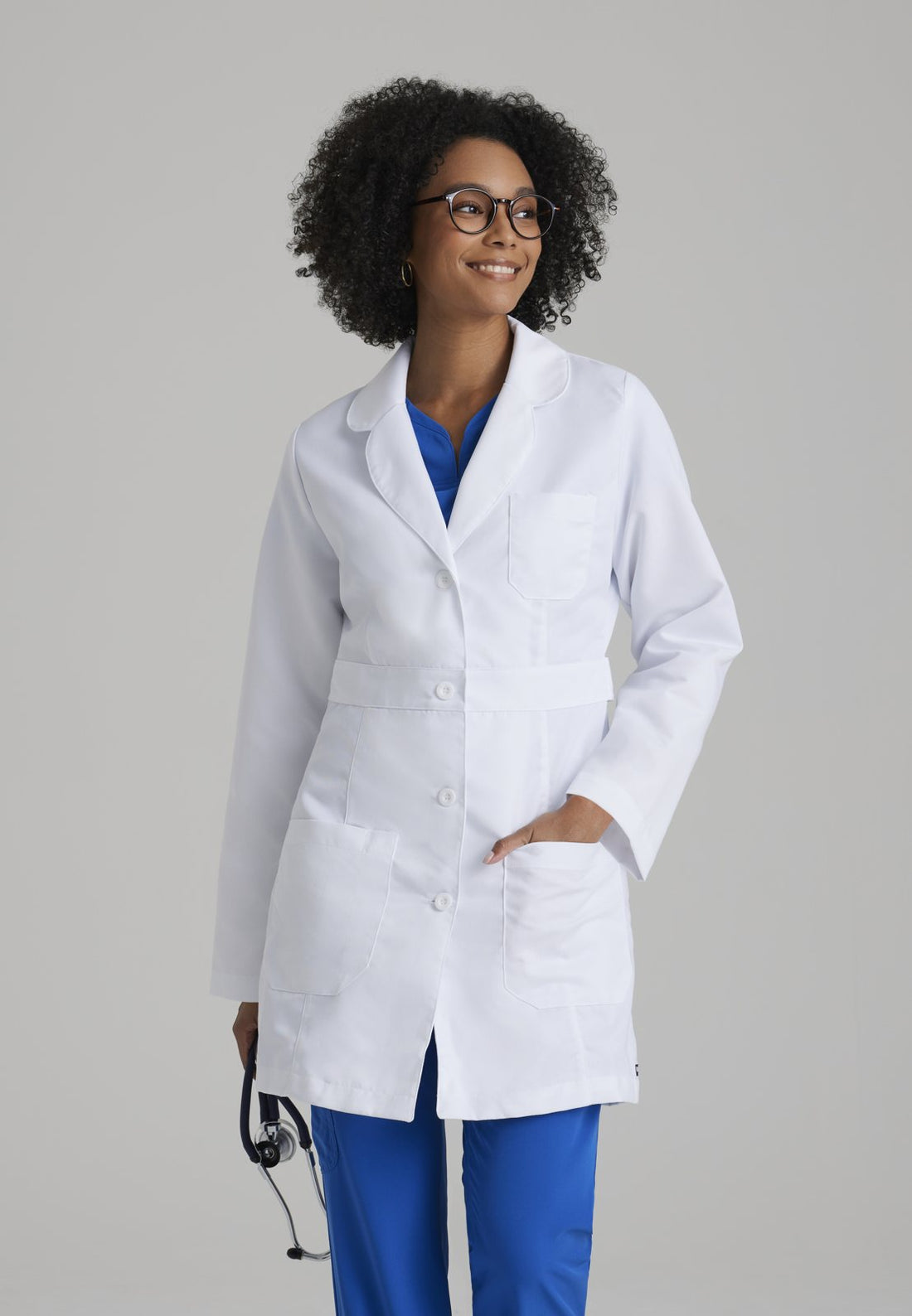 4481 Lily Lab Coat — WHITE