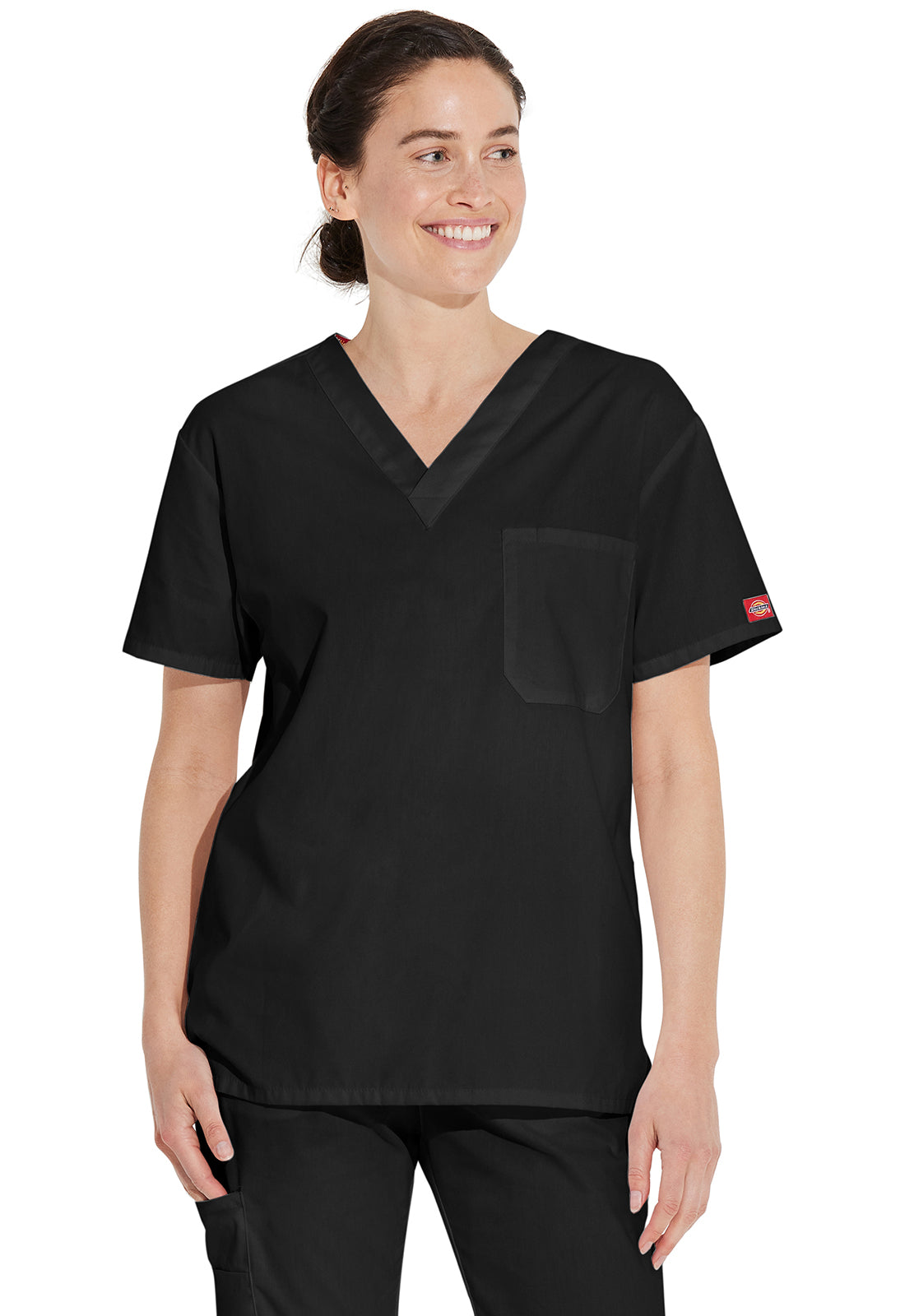Dickies 83706 Unisex Tuckable V-Neck Top