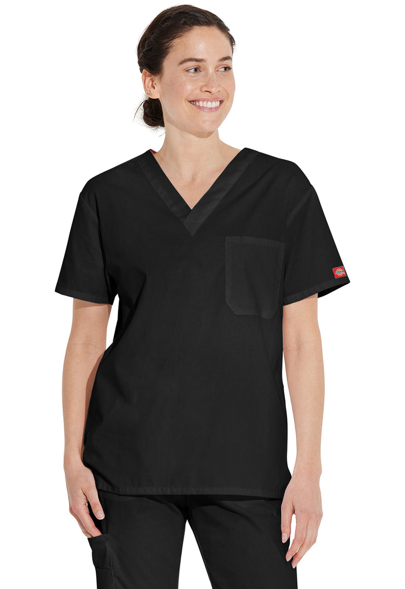 Dickies 83706 Unisex Tuckable V-Neck Top