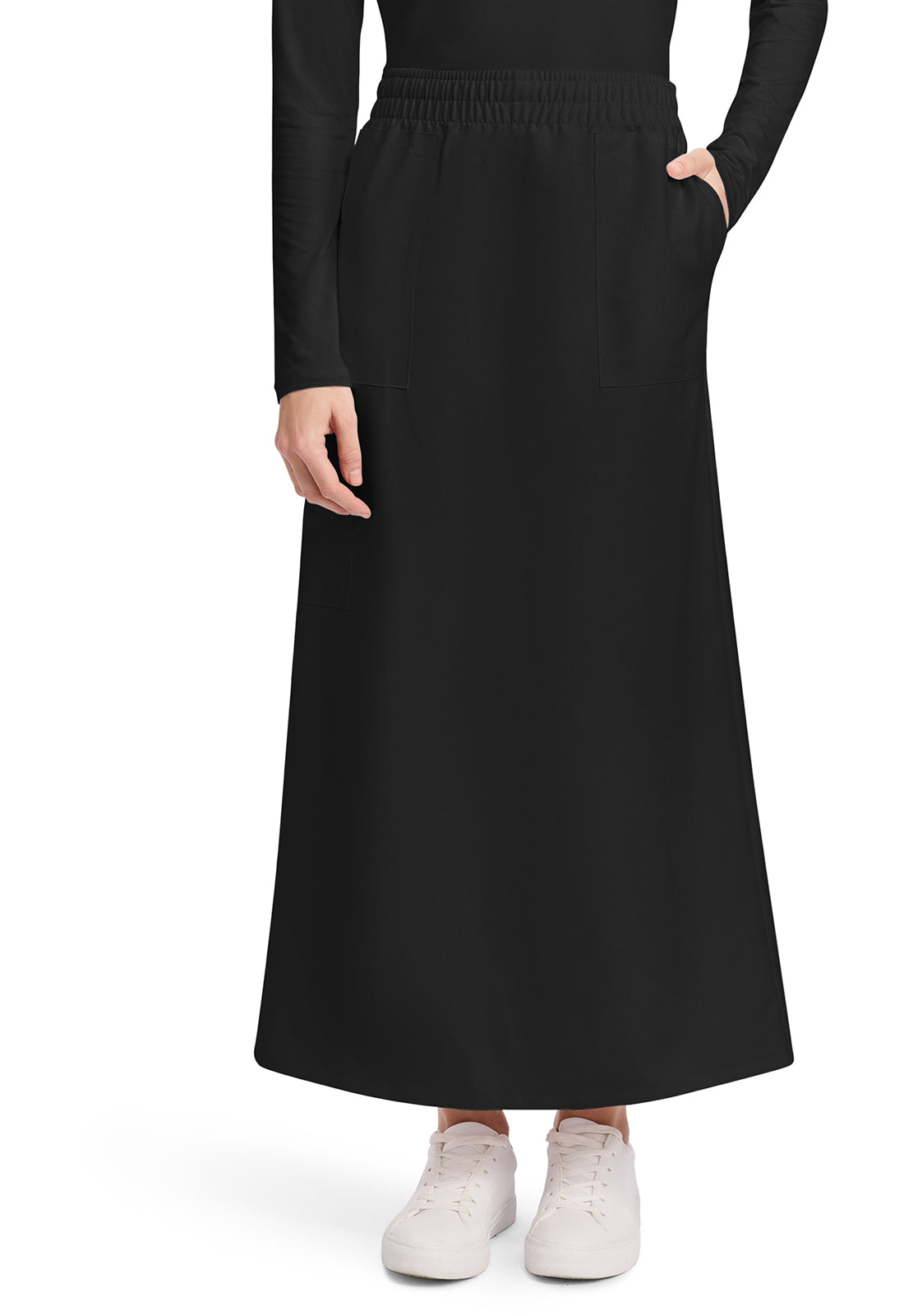 CK564A Women's 3-Pocket Elastic Waist Skirt