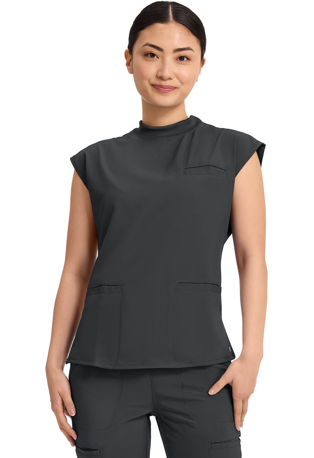 CK742A Mock Neck Top