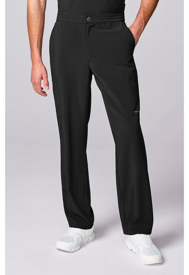 HH00052 Men's Mid Rise Zip Fly Straight Leg Pa