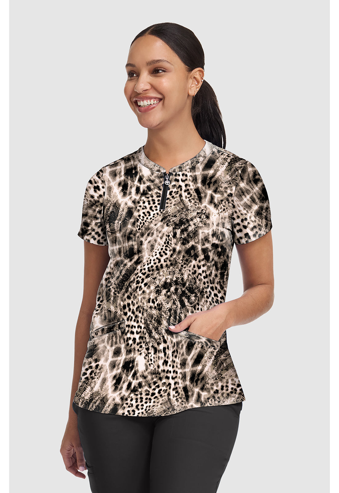 Healing Hands HH907 Ivy Print Top