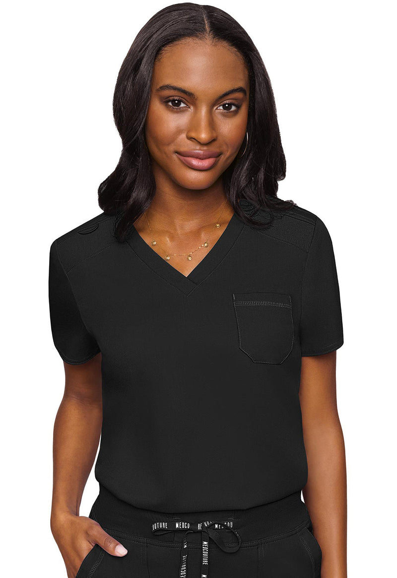 Med Couture MC7448 V-Neck Tuck In